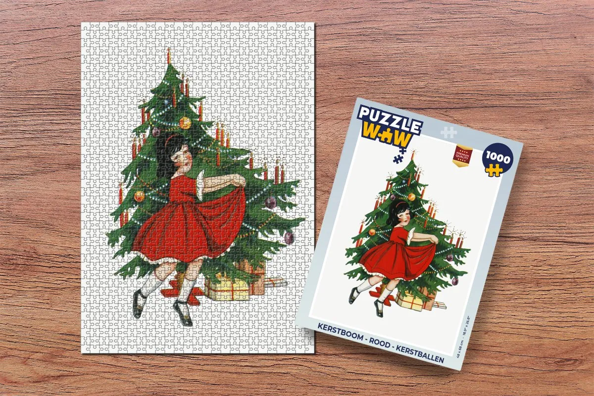 PuzzleWow Kerstboom Legpuzzel 1000 Stuks - Multicolor