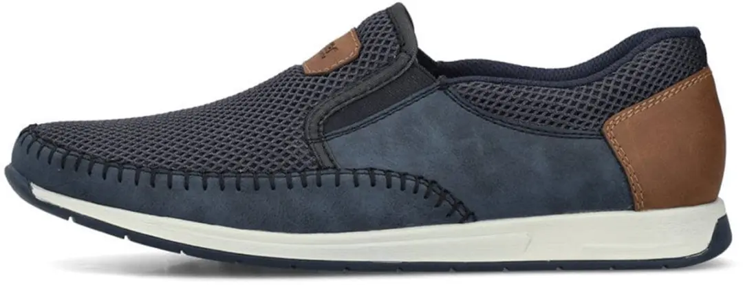 Rieker 11954 Instappers - Heren - Blauw - Maat 44 - afbeelding 4 van 6