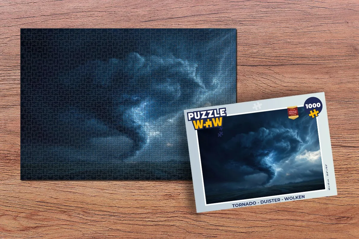 PuzzleWow Tornado Legpuzzel 1000 Stuks - Bliksem