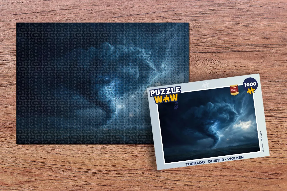 PuzzleWow Tornado Legpuzzel 1000 Stuks - Bliksem