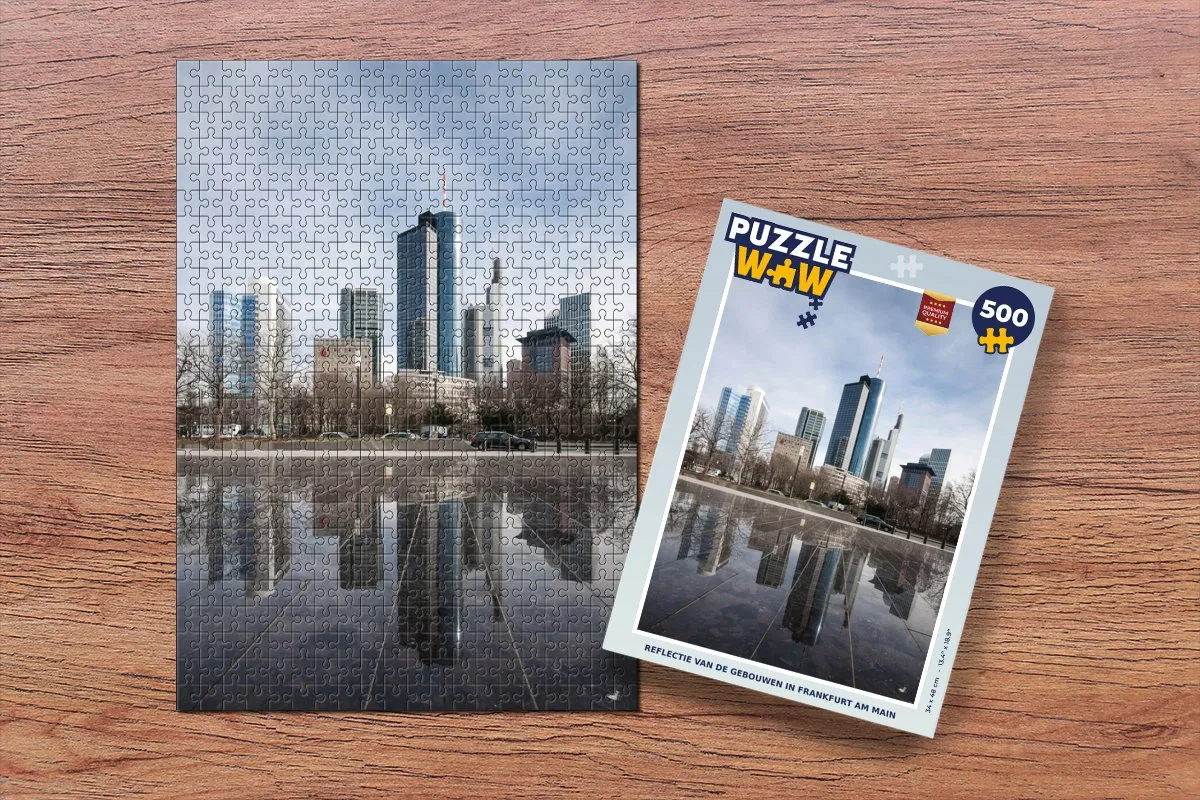 PuzzleWow Frankfurt am Main Legpuzzel 500 Stuks - Multicolor