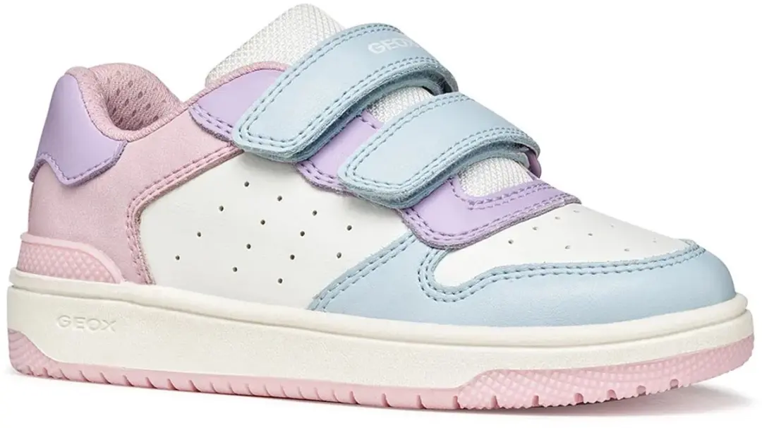 Geox Washiwa Tiener Sneakers Lichtblauw/Lichtlila - Maat 32
