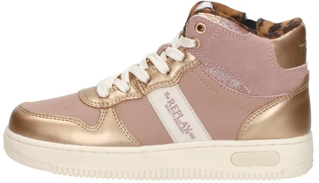 Replay Epic Jr Boot Girl 4 Sneakers - Rosegoud - Maat 34 - afbeelding 2 van 6