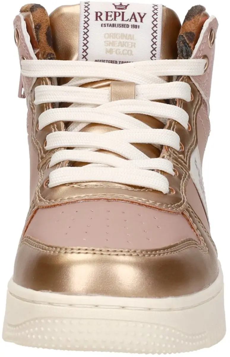 Replay Epic Jr Boot Girl 4 Sneakers - Rosegoud - Maat 34 - afbeelding 3 van 6