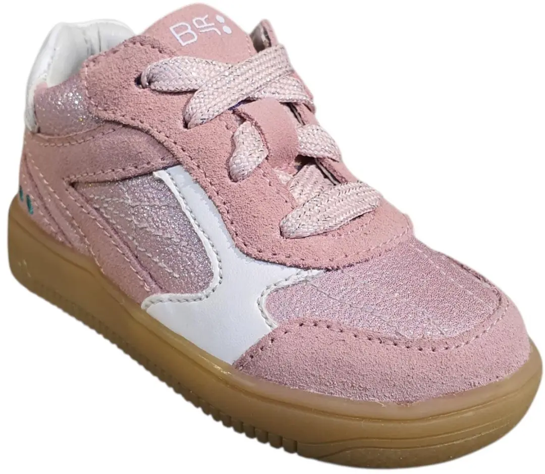 BunniesJR 226208-470 Meisjes Lage Sneakers - Roze - Leer - Veters - afbeelding 3 van 6
