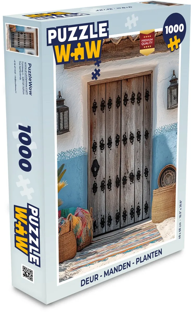 PuzzleWow Legpuzzel 1000 Stuks - Deur Zomer