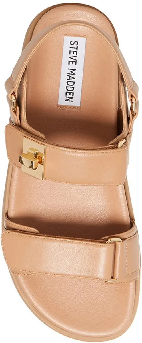 Steve Madden Mona Tan Leather Schoen - Bruin - Maat 40 - afbeelding 5 van 6