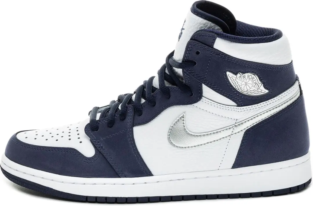 Nike Air Jordan 1 High OG CO JP, White/Metallic Silver, DC1788 100, EUR 45
