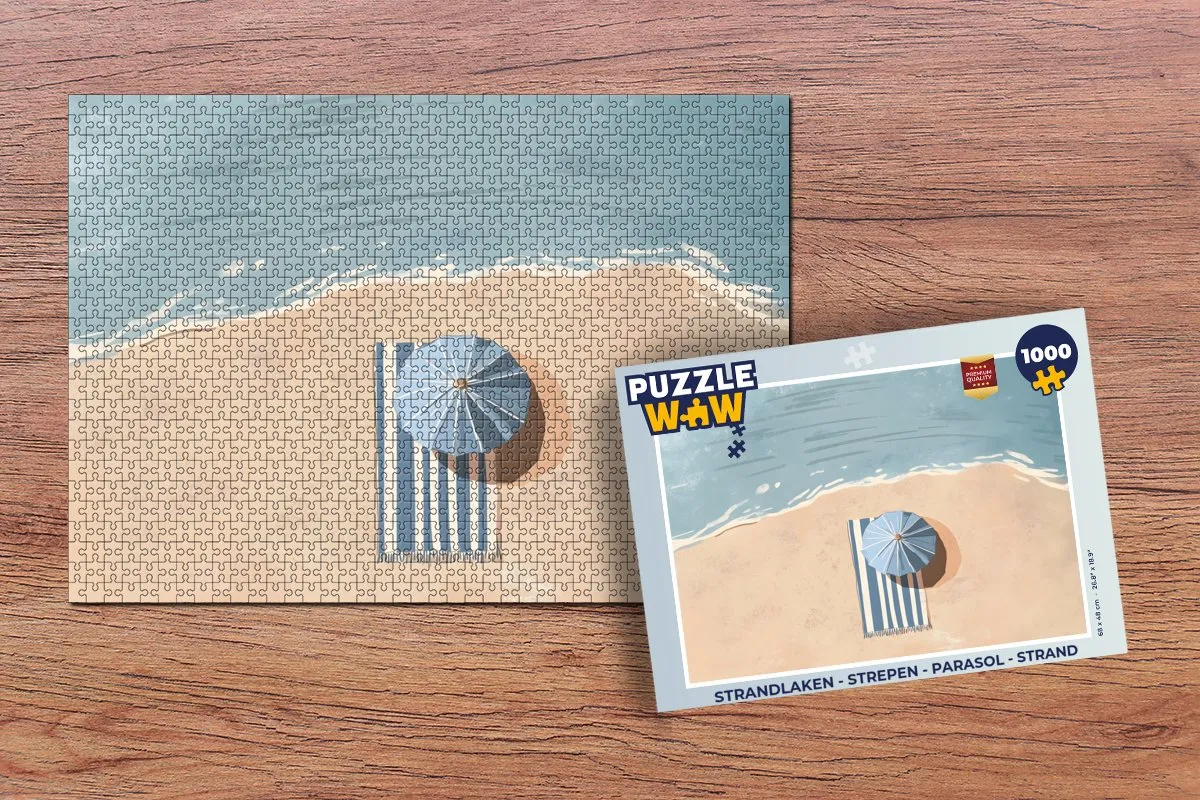 PuzzleWow Strandlaken Puzzel 1000 Stuks - MPN 8721374594262