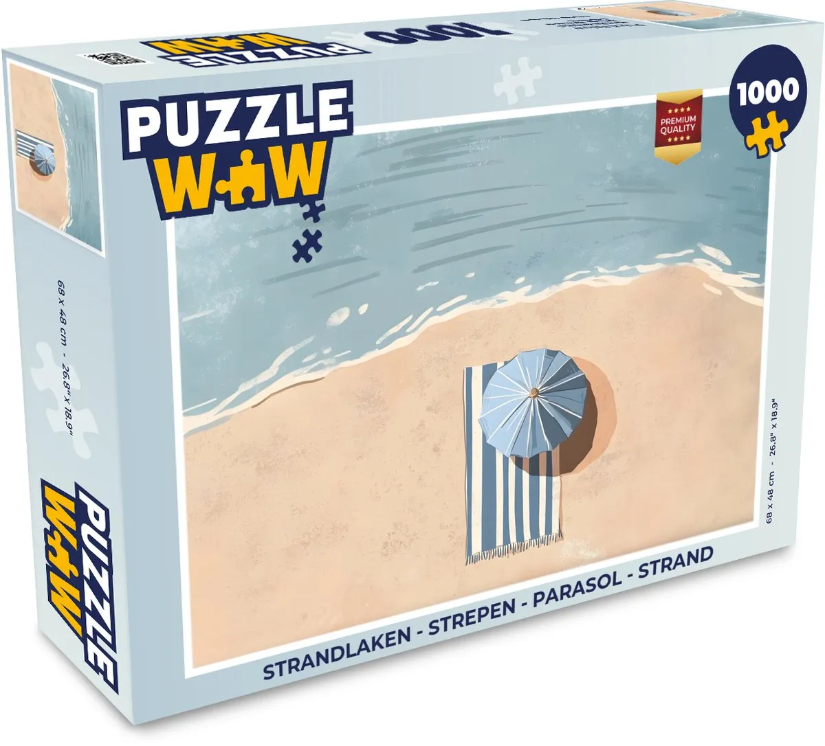 PuzzleWow Strandlaken Puzzel 1000 Stuks - MPN 8721374594262