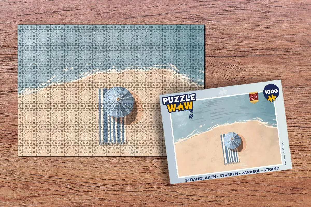 PuzzleWow Strandlaken Puzzel 1000 Stuks - MPN 8721374594262