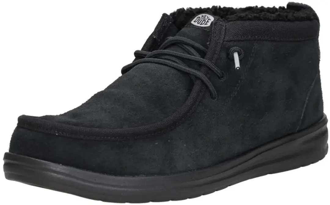 HEYDUDE Wally Mid GripR Warmth Heren Instappers - Zwart - afbeelding 3 van 6