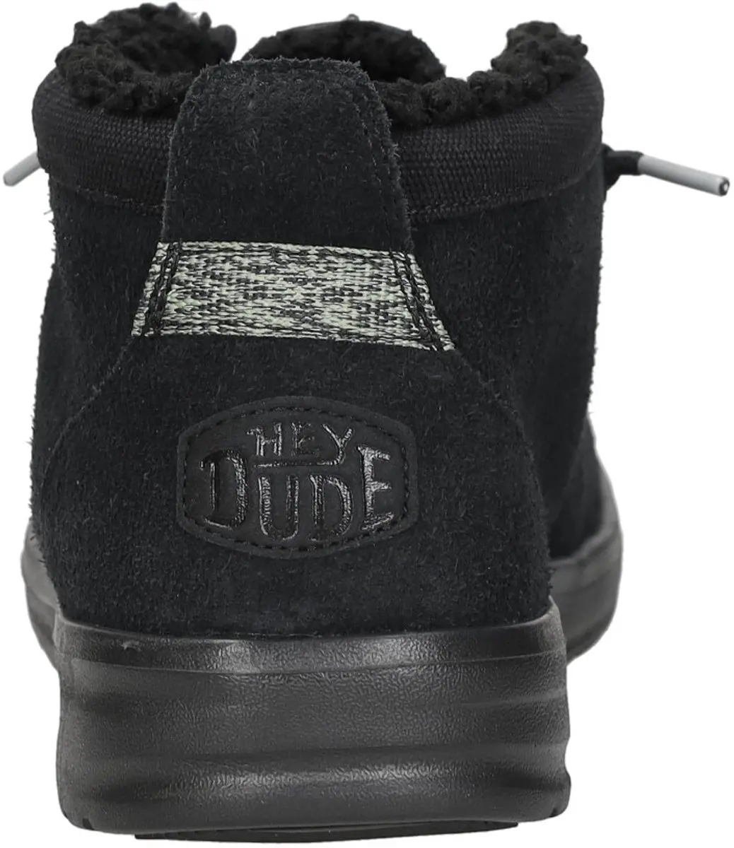 HEYDUDE Wally Mid GripR Warmth Heren Instappers - Zwart - afbeelding 5 van 6