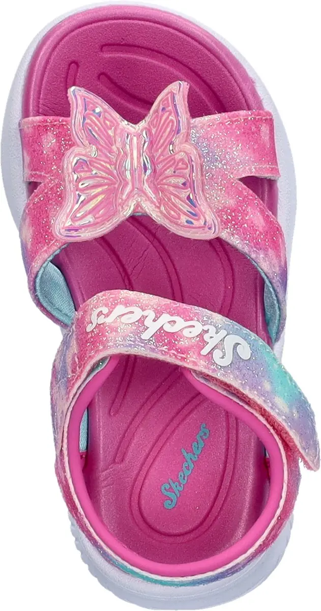 Skechers S-Lights Jumpster Butterfly Brites Sandaal - Roze - afbeelding 2 van 6