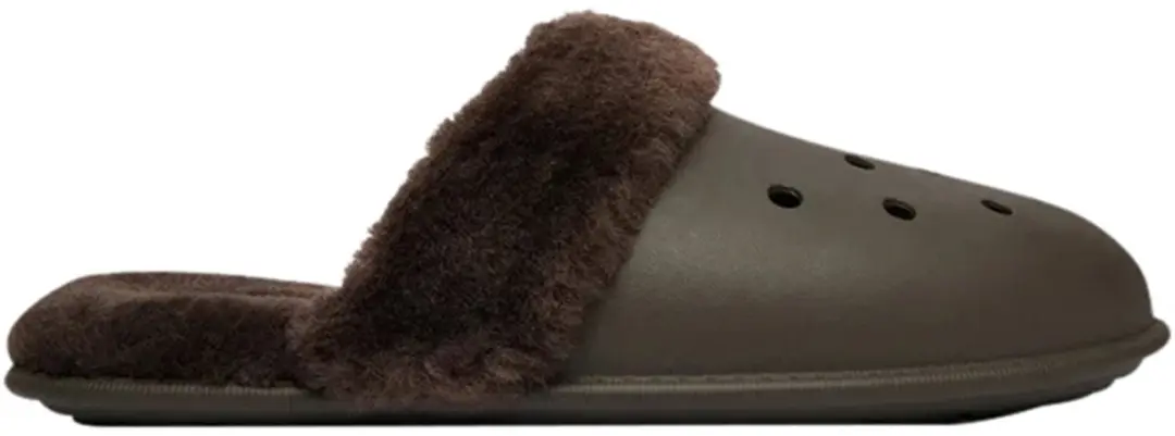 Crocs Classic Fuzz Scuff Pantoffels Zwart EU 37-38 Man