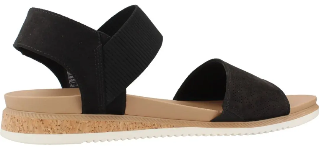 Skechers BOBS Desert Kiss Low Dames Sandalen - Zwart 37 - afbeelding 2 van 6