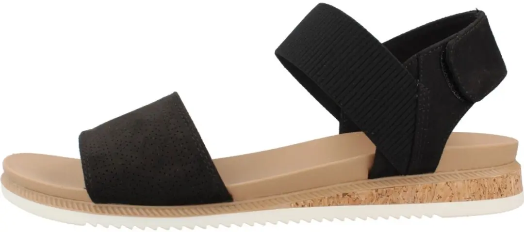 Skechers BOBS Desert Kiss Low Dames Sandalen - Zwart 37 - afbeelding 3 van 6