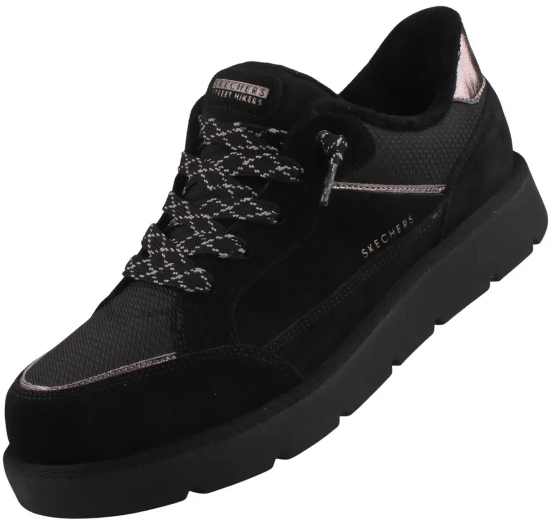 Skechers Keepsakes Cozy Street Hiker EZ damessneaker zwart 190196/BBK