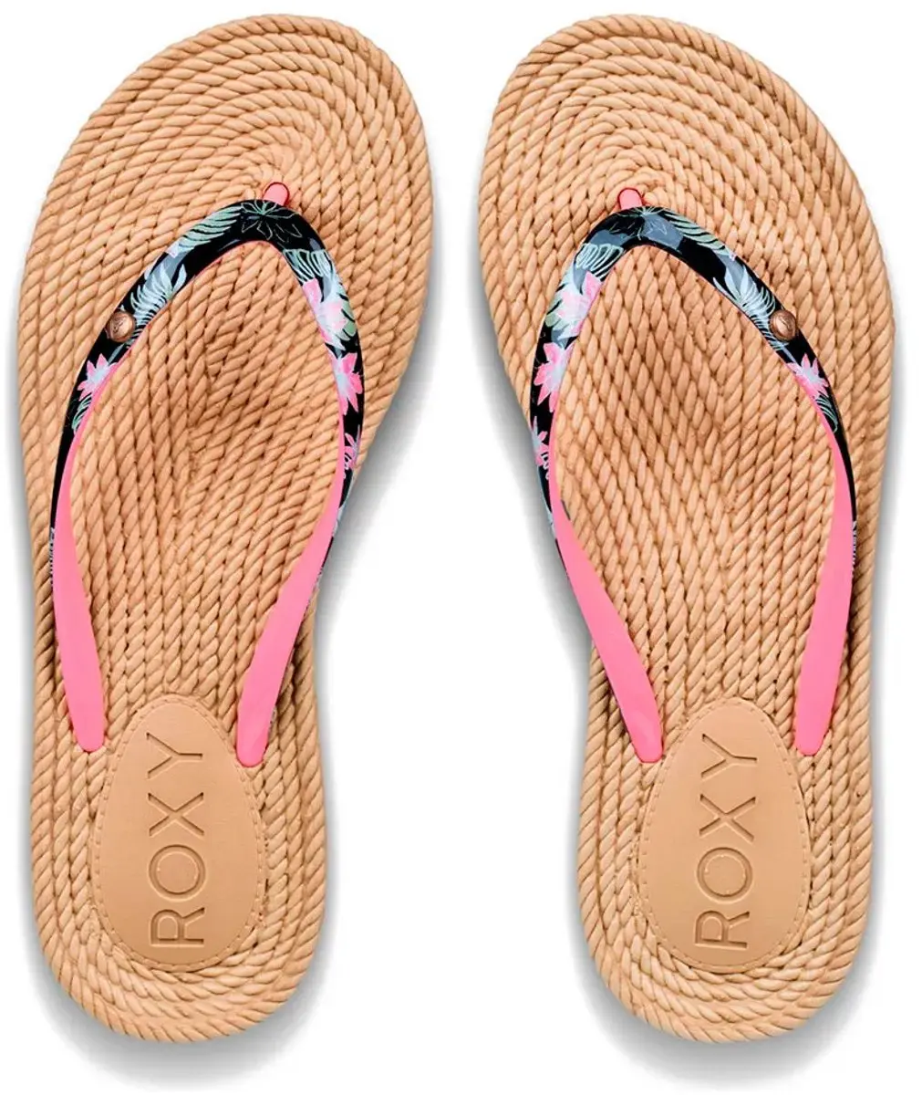 Roxy South Beach III Teenslippers - EU 39 - Bruin/Rozig - afbeelding 3 van 4