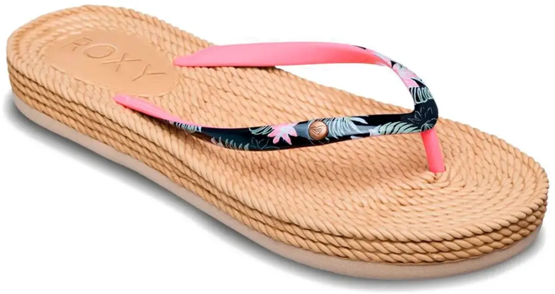 Roxy South Beach III Teenslippers - EU 39 - Bruin/Rozig - afbeelding 2 van 4