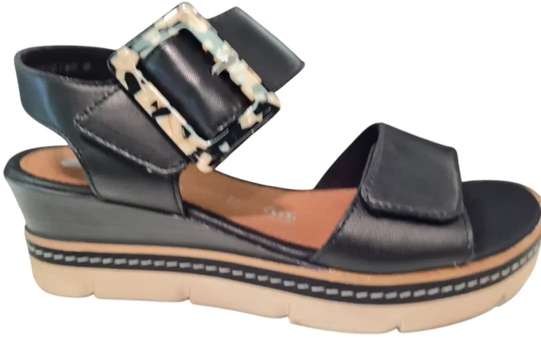 Remonte D2L53 Dames Sandalen - Zwart - 40
