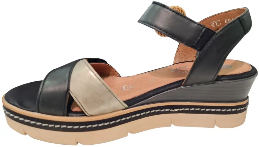 Remonte D2L50 03 Dames Sandalen - Zwart - afbeelding 4 van 4