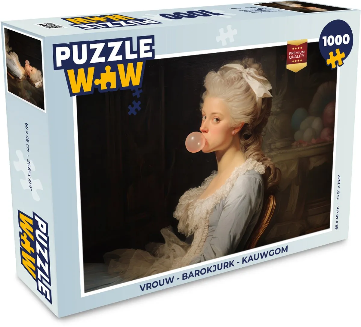 PuzzleWow Legpuzzel 1000 Stuks - Barokjurk Kauwgom