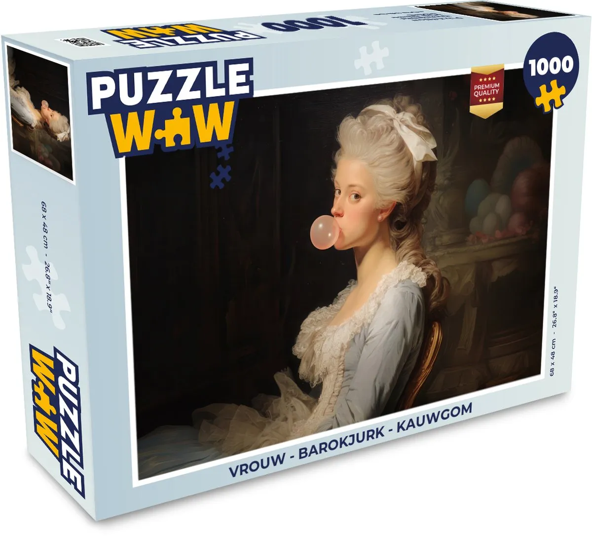 PuzzleWow Legpuzzel 1000 Stuks - Barokjurk Kauwgom