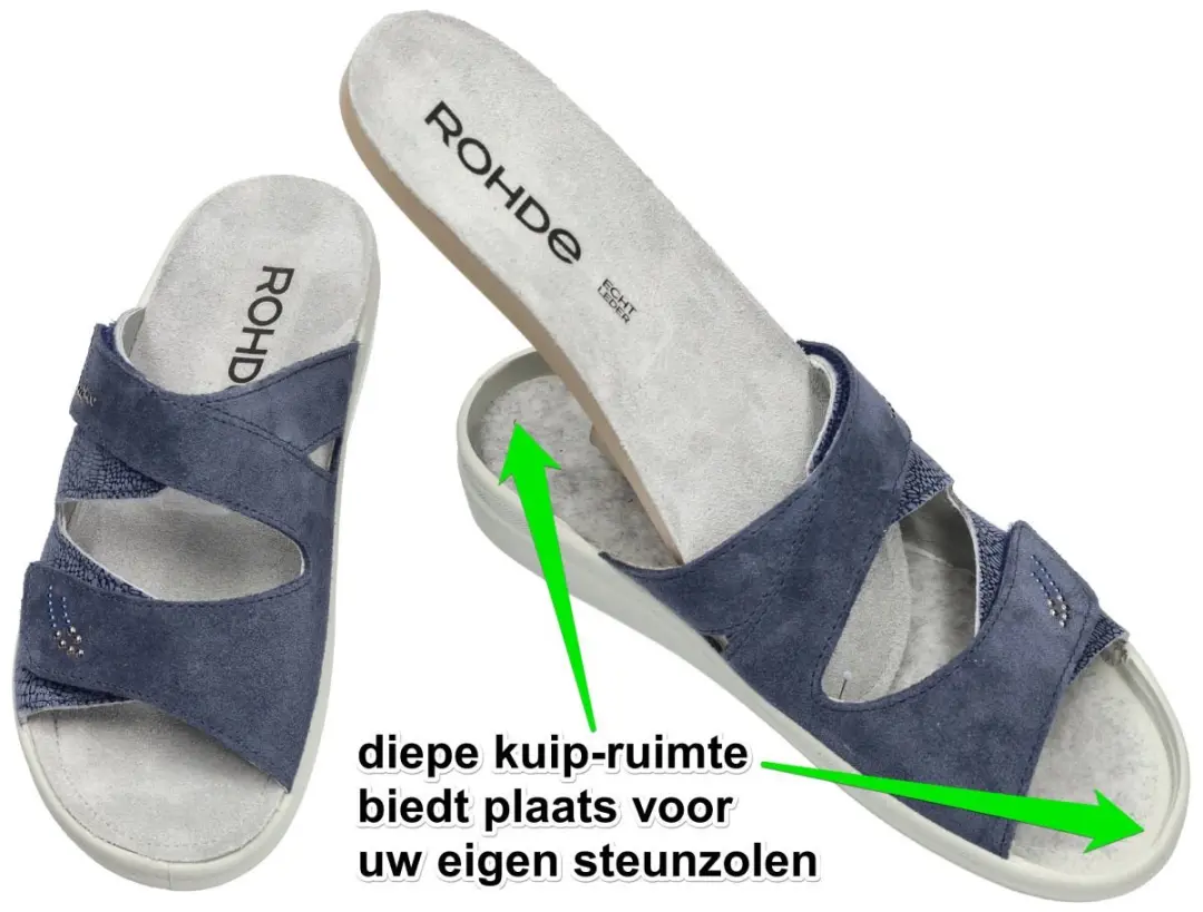 Rohde 5729 56 Slippers - Blauw - 36 - afbeelding 5 van 6