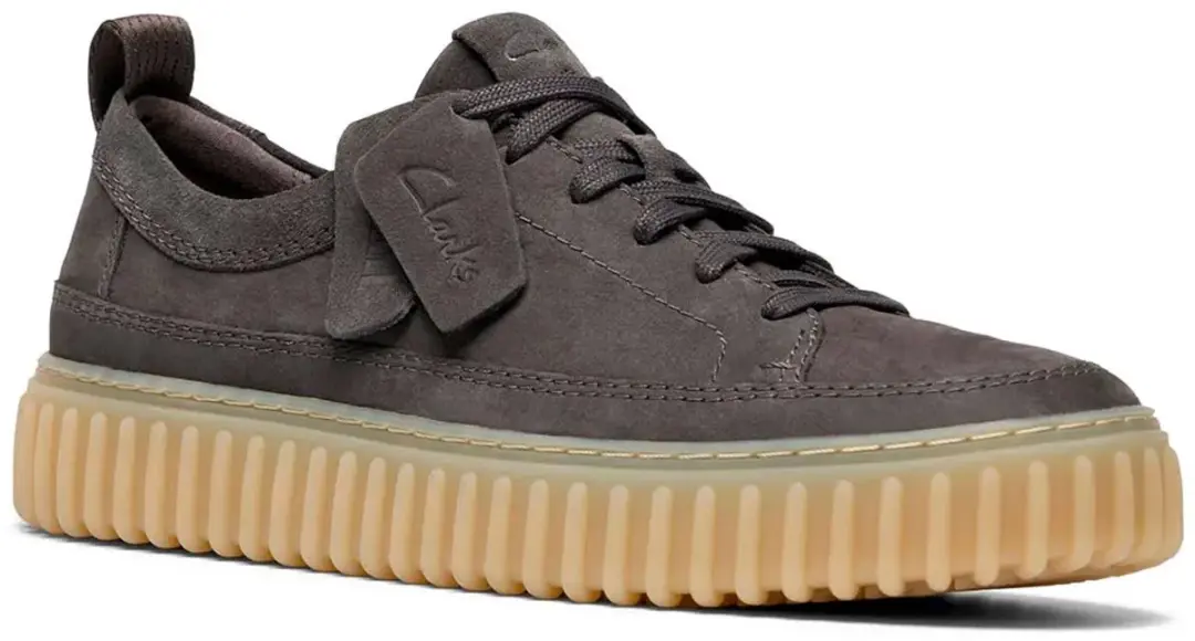 Clarks Torhill Lace Bootschoenen - Donkergrijs Nubuck - afbeelding 2 van 6