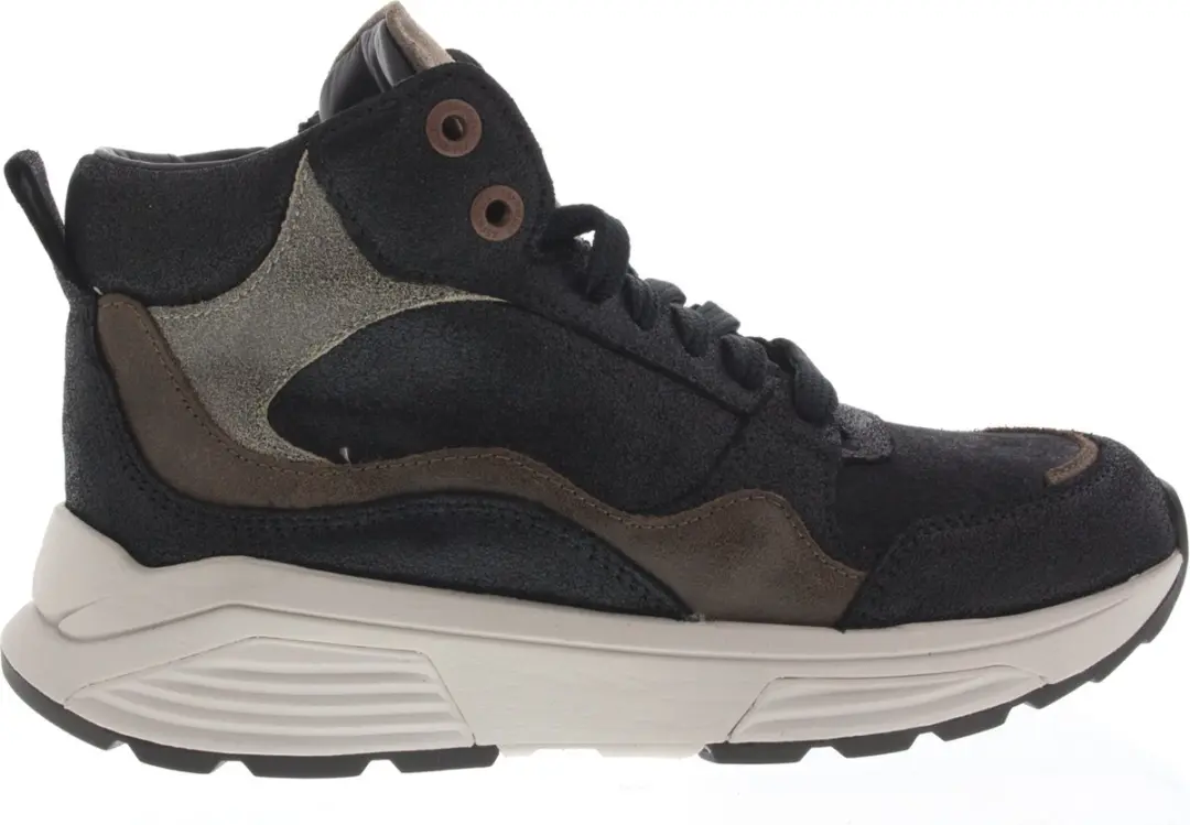 Dames Veterschoenen Xsensible Tower Black Combi Zwart