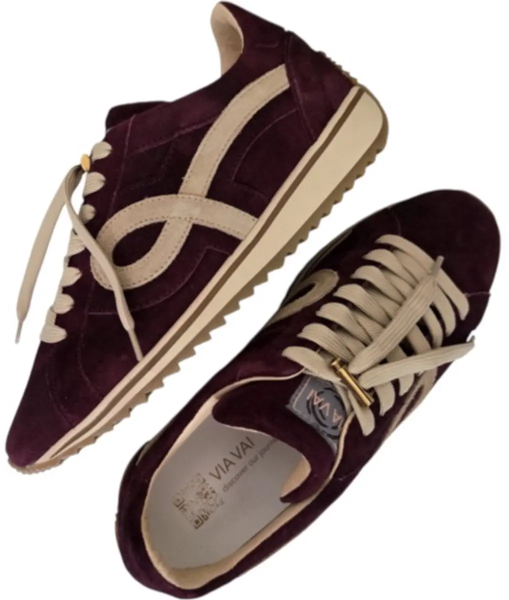 VIA VAI Mikki Eve Sneakers - Bordeaux - Maat 40 - afbeelding 6 van 6