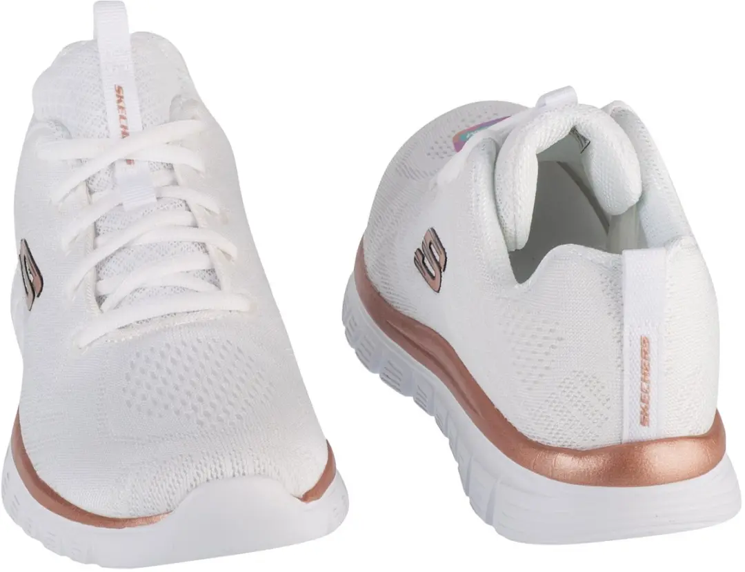 Skechers Graceful Get Connected 12615-WTRG Sneakers - Wit - afbeelding 5 van 5