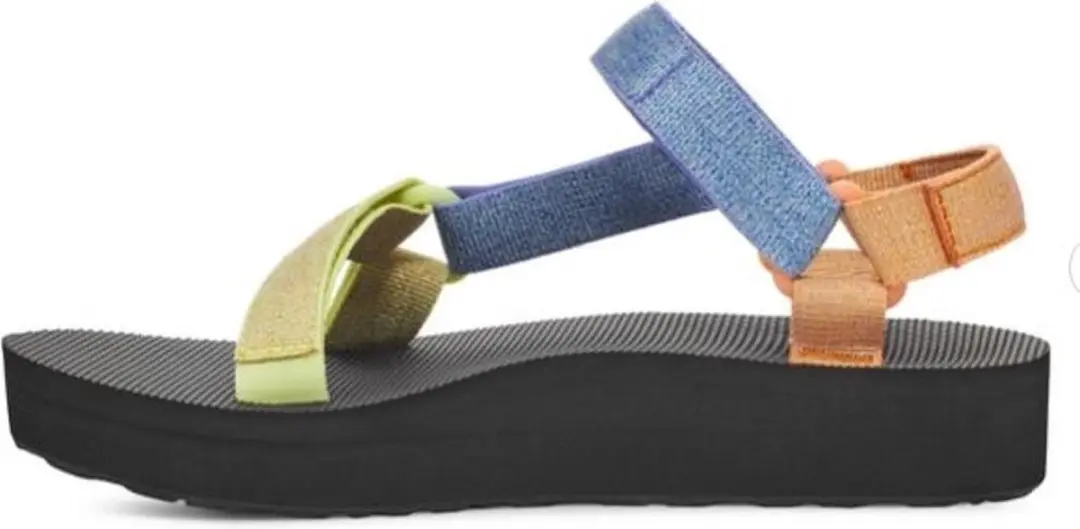 Teva Midform Universal Dames Sandalen 40 - Zwart/Oranje/Bruin
