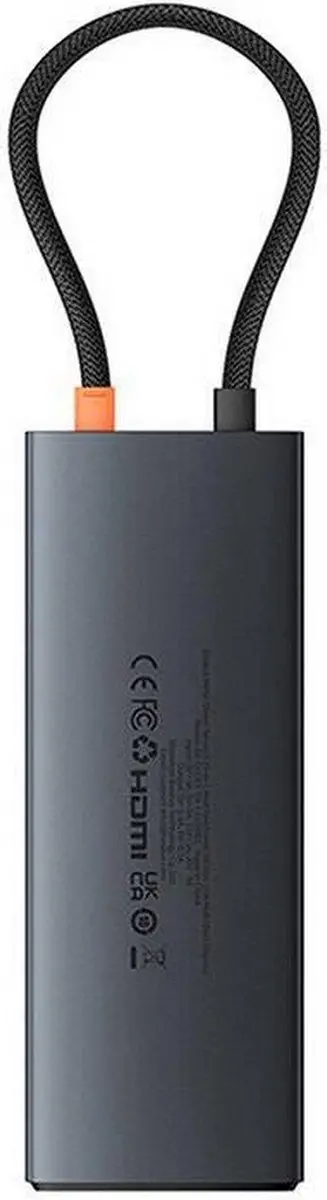 Baseus Metal Gleam-serie HUB 10in1 6932172643317 - Zwart - afbeelding 4 van 6