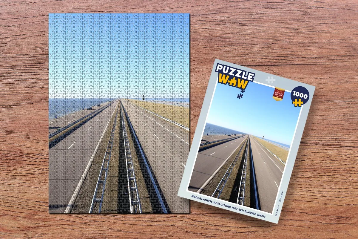 PuzzleWow Nederlandse Afsluitdijk Legpuzzel 1000 Stuks