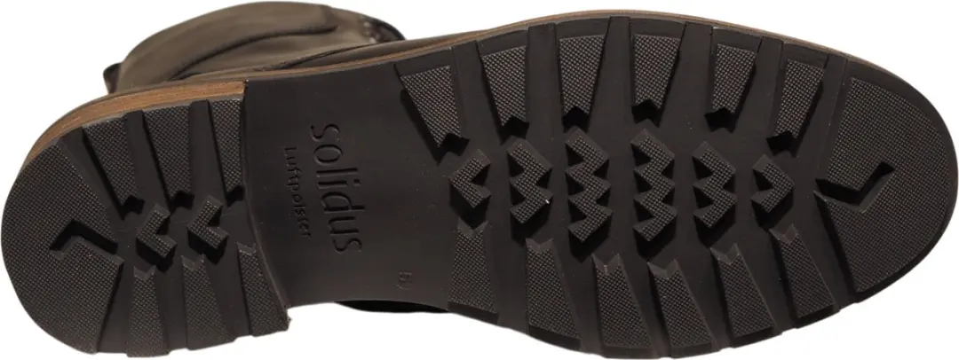 Solidus Leren Dames Veterboots 40.5 - Zwart