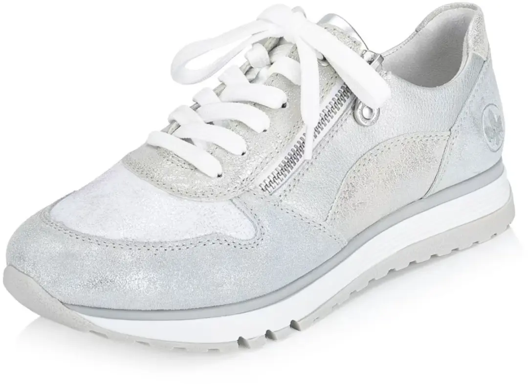 Rieker 49003-91 sneakers rits en veters uitneembare zool maat 36 zilver