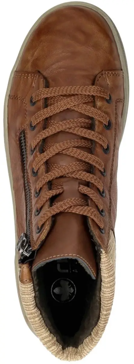 Rieker Dames Veterboot 172201 - Cognac - Maat 40