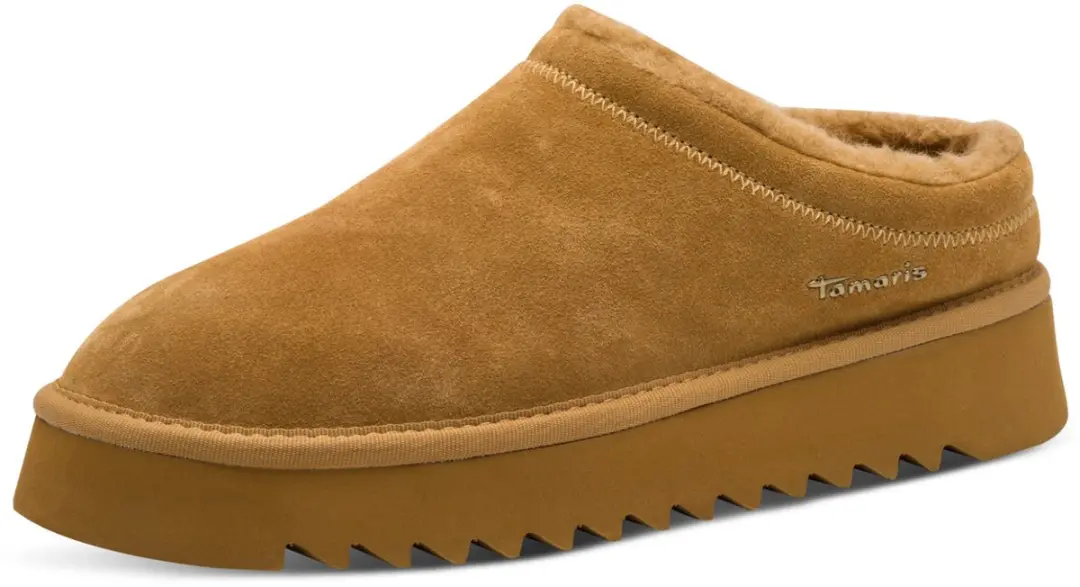 Tamaris leren muiltje 1-27300-45-310 damesmuiltje warm gevoerd Bruin