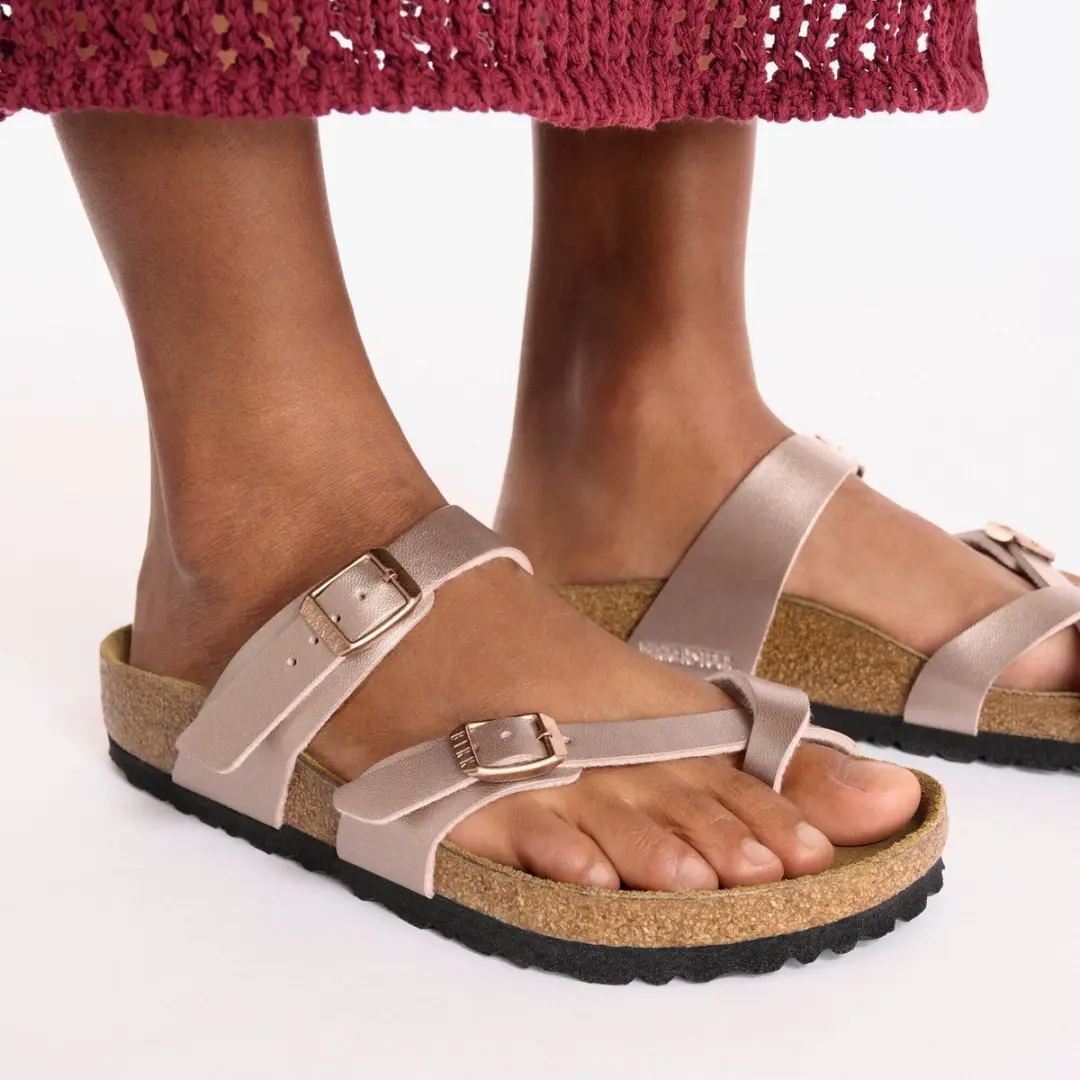 Birkenstock Mayari Teenslipper - 37 - Roze/Bruin - afbeelding 3 van 6