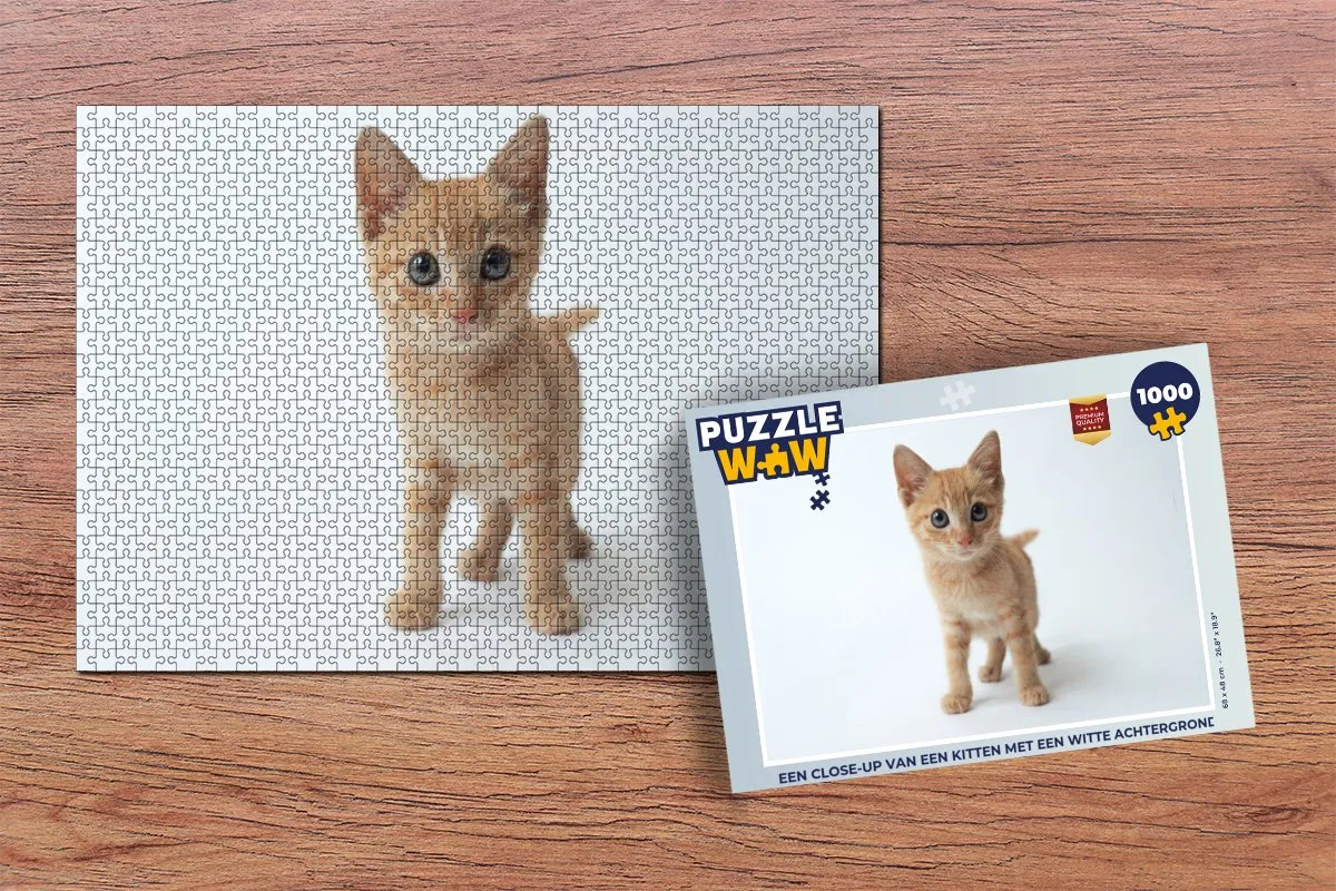PuzzleWow Legpuzzel Kitten 1000 Stuks - Multicolor