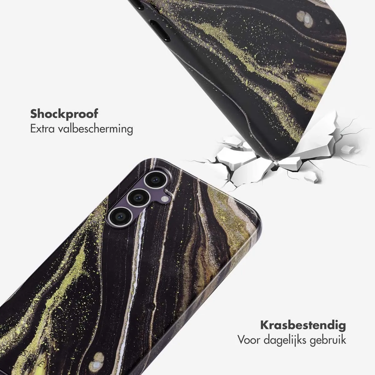 Selencia Hoesje Samsung Galaxy S23 FE Chic Marble