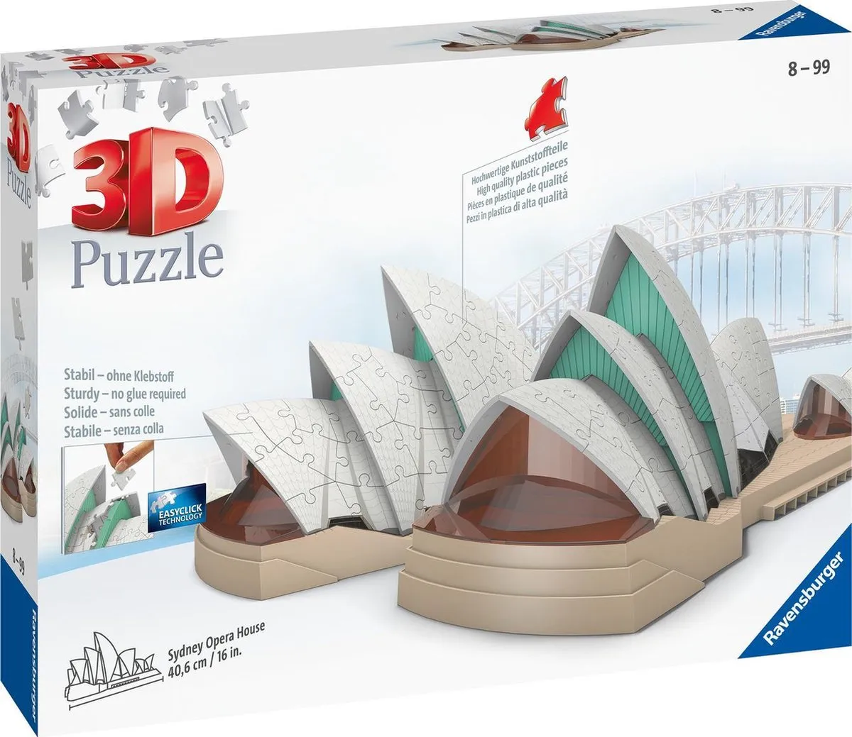 Ravensburger Sydney Opera House 3D Puzzel 216 Stuks - Multicolor