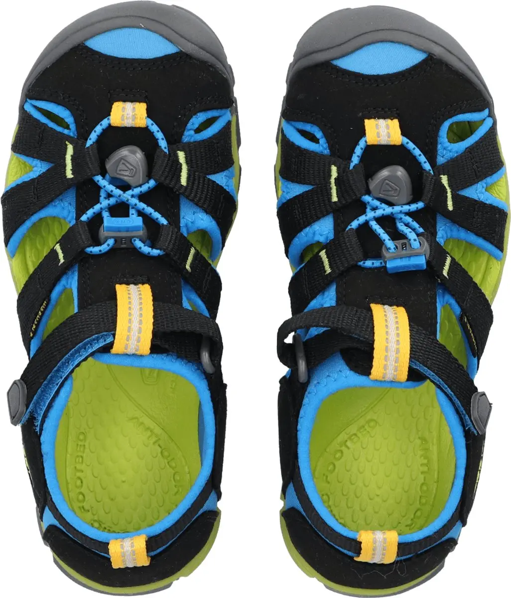 Keen Seacamp II Sandalen - Maat 35 - Zwart/Brilliant Blue - afbeelding 5 van 6