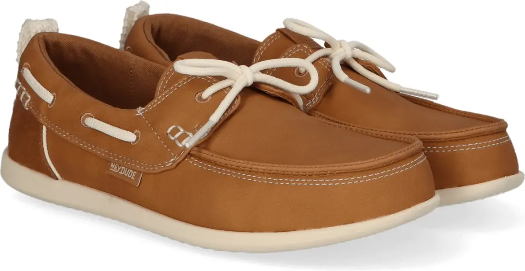 HEYDUDE Harbor Breeze Lo Classic Dames Loafers - Cognac - Maat 40 - afbeelding 5 van 6