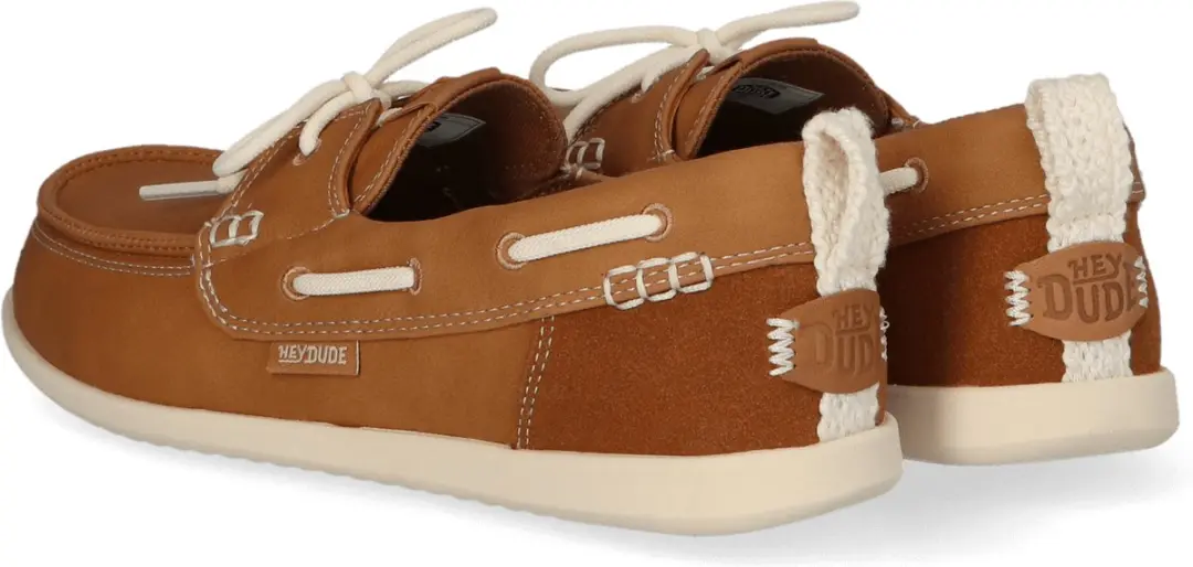 HEYDUDE Harbor Breeze Lo Classic Dames Loafers - Cognac - Maat 40 - afbeelding 6 van 6