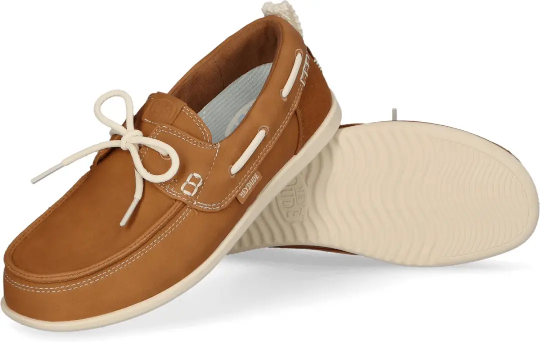 HEYDUDE Harbor Breeze Lo Classic Dames Loafers - Cognac - Maat 40 - afbeelding 4 van 6