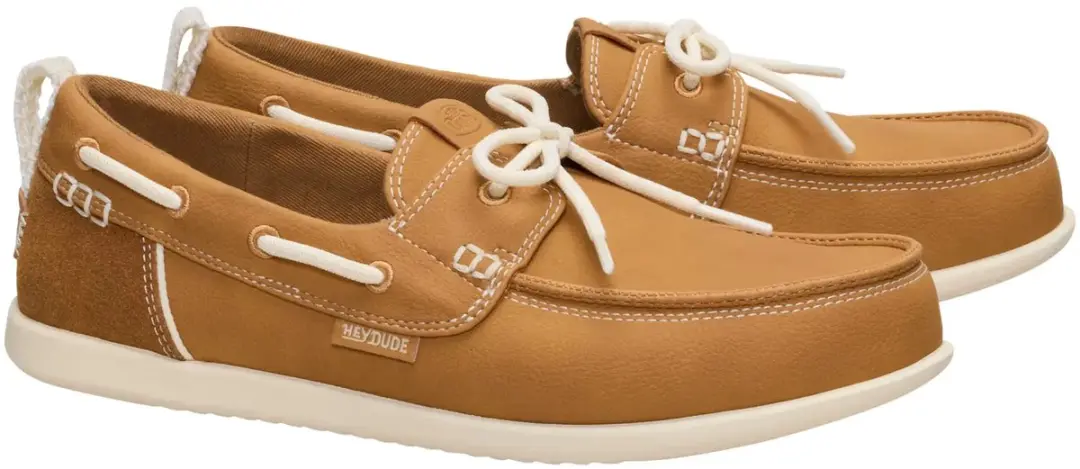 HEYDUDE Harbor Breeze Lo Classic Dames Loafers - Cognac - Maat 40 - afbeelding 2 van 6