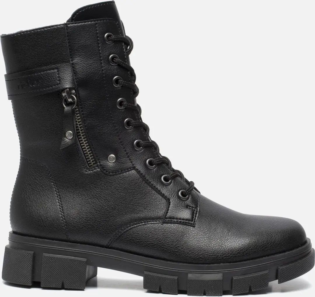 Rieker Veterboots zwart Synthetisch 172244